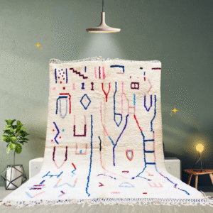 Beni ourain rug, Authentic Moroccan rug, Berber carpet,